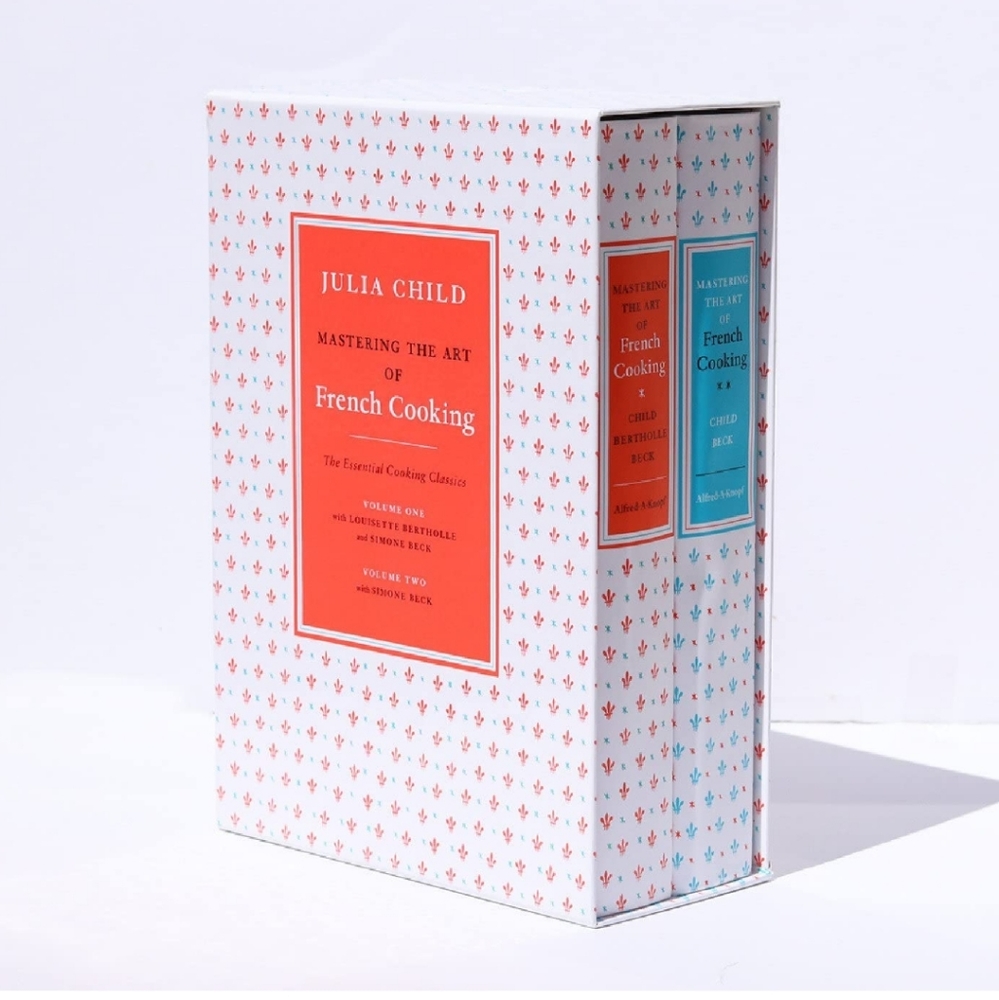 Julia Child's Mastering the Art of French Cooking.